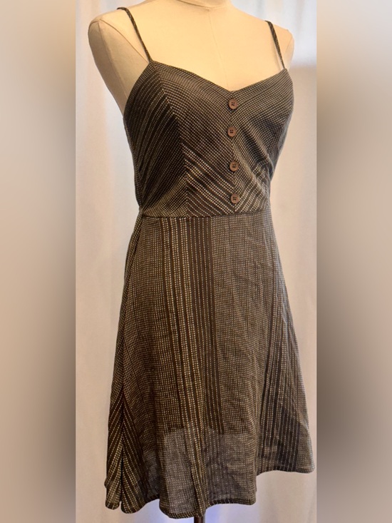 Francesca's Collections Dresses & Skirts - Francesca's Olive Green Cotton Cami Dress NWT Size Small Adjustable Straps